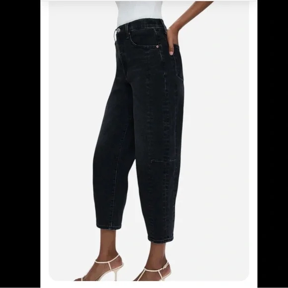 pistola Black Cropped Straight Crop Jeans - Picture 2 of 11